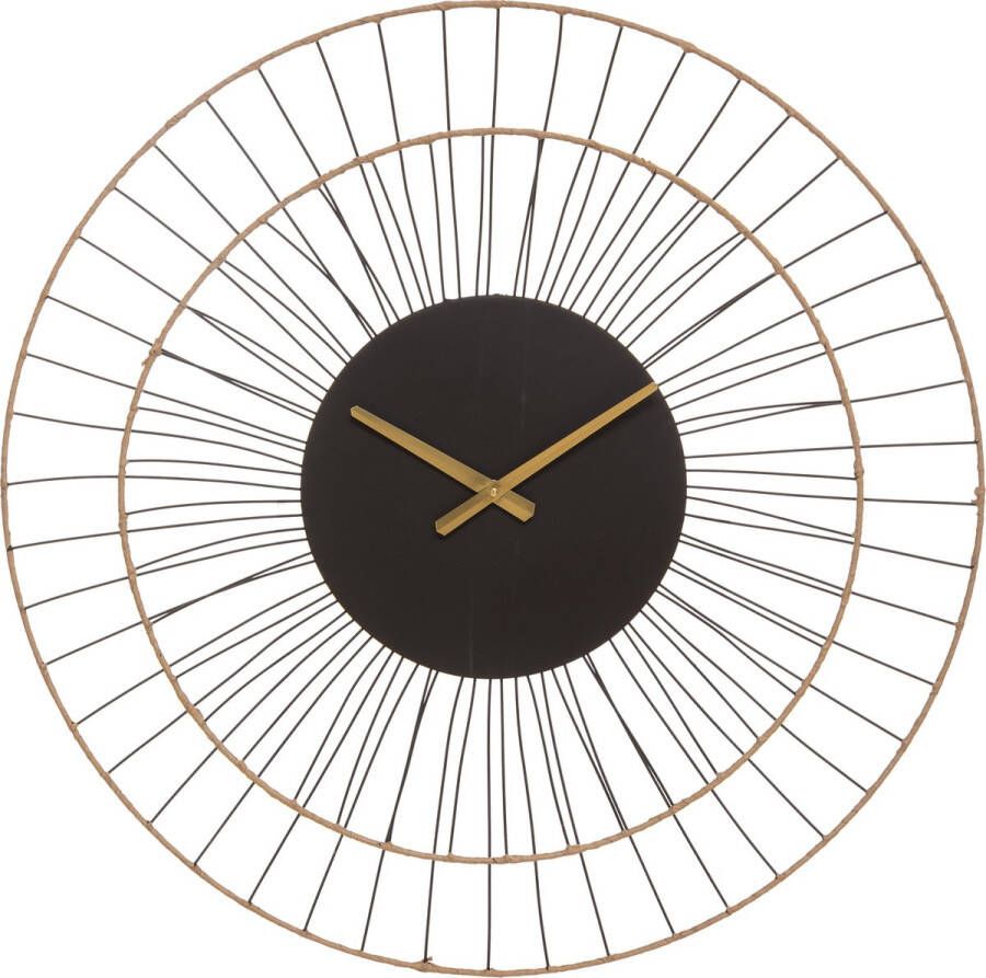 Atmosphera Wandklok Alara goud Woonkamerklok Keukenklok Klok Dia 69.5 cm Design klok