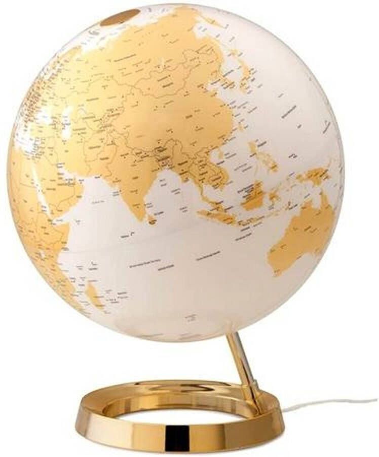 Atmosphere Globe Bright Goud 30cm diameter kunststof voet met verlichting