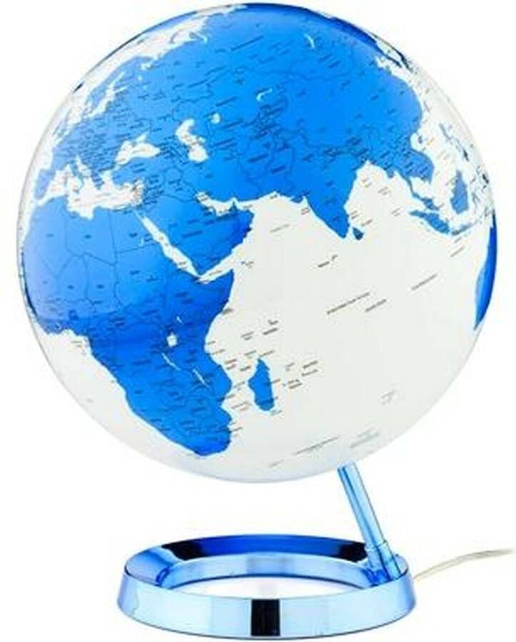 Atmosphere Globe Bright HOT blue 30cm diameter kunststof voet met verlichting NR-0331F7N5-GB