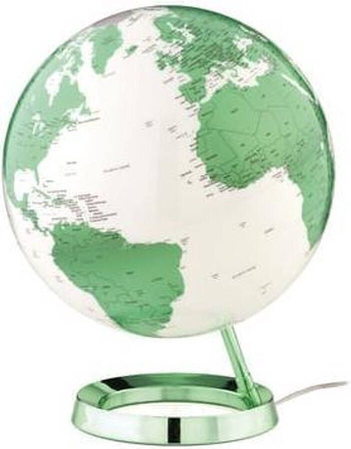 Atmosphere globe Bright HOT green 30cm diameter kunststof voet met verlichting NR-0331F7N4-GB