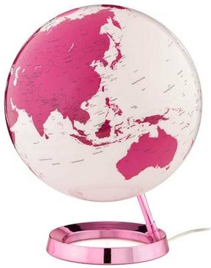 Atmosphere Globe Bright HOT Pink 30cm diameter kunststof voet met verlichting NR-0331F7N6-GB