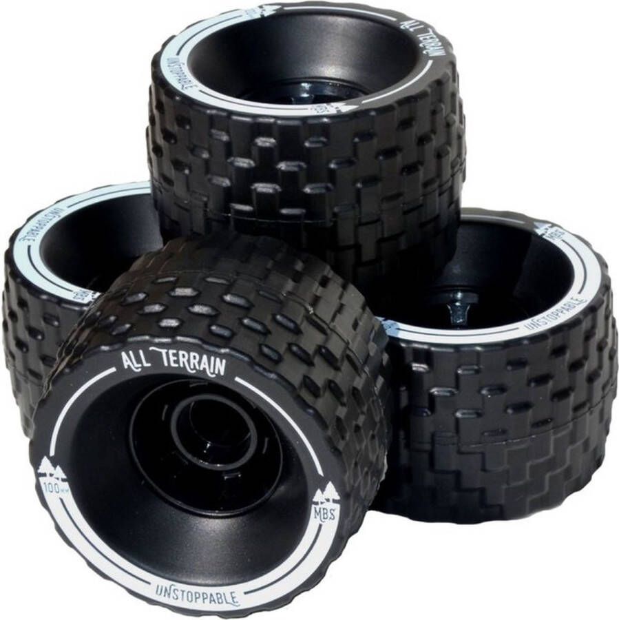 Atom MBS all terrain wheels 100mm black (4 pcs)