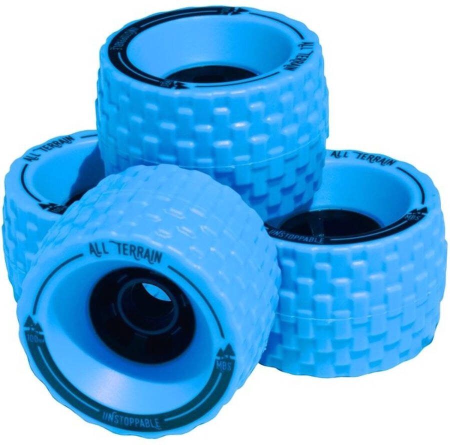 Atom MBS all terrain wheels 100mm blauw