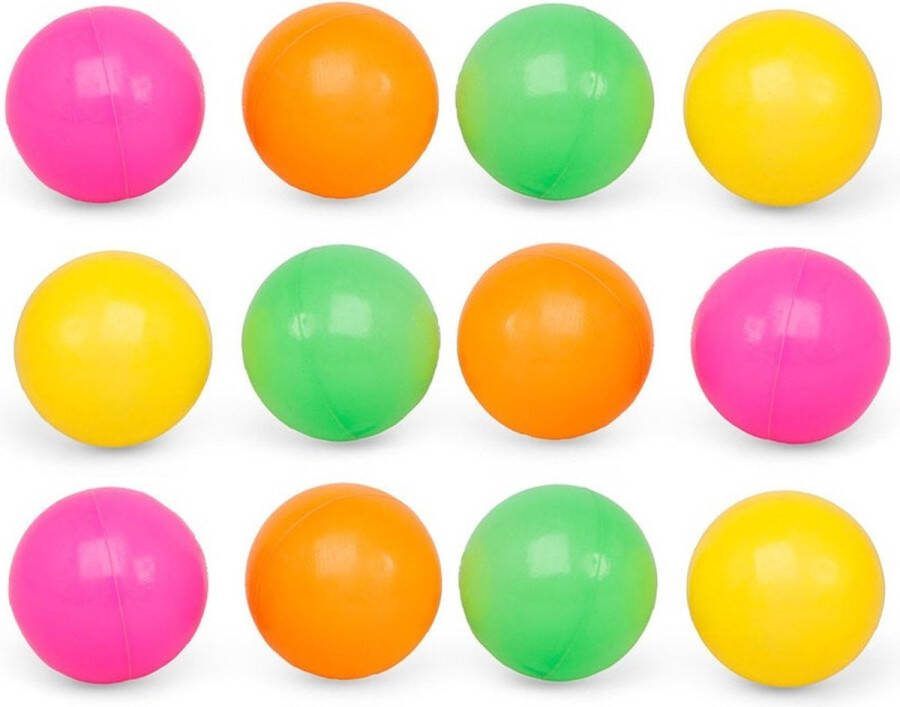 Atosa Ballenbak ballen 80x neon kleuren 6 cm Speelgoed Ballenbakballen in felle kleuren
