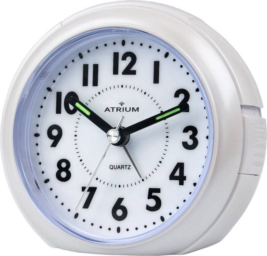 Atrium Wekker Analoog Zonder Tikgeluid Licht Wijzerplaatverlichting Opbouwend alarmsignaal Snooze Glow in the dark wijzers Grote knoppen Duidelijk Quartz Uurwerk Rood A240-1