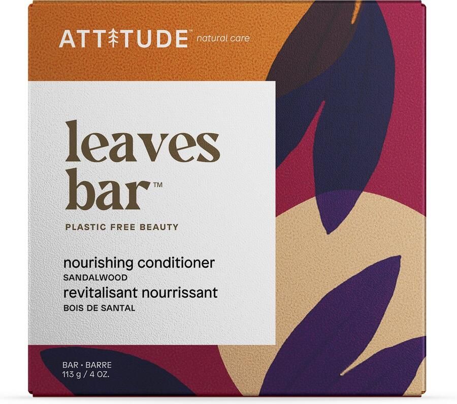 Attitude Leaves Bar Voedende Conditioner 113 gram. Sandelhout