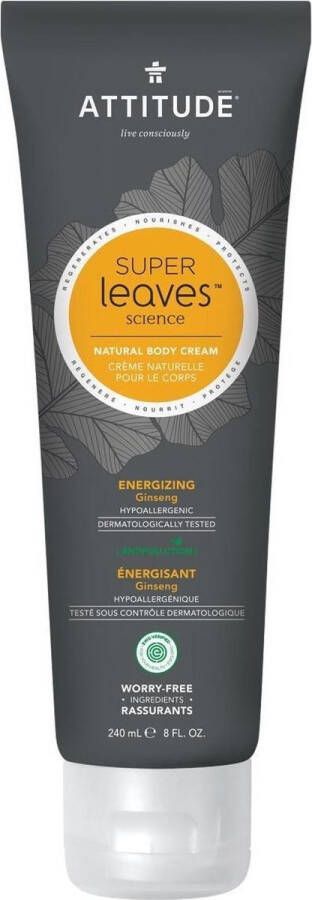 Attitude Super Leaves Men Body Cream Energizing