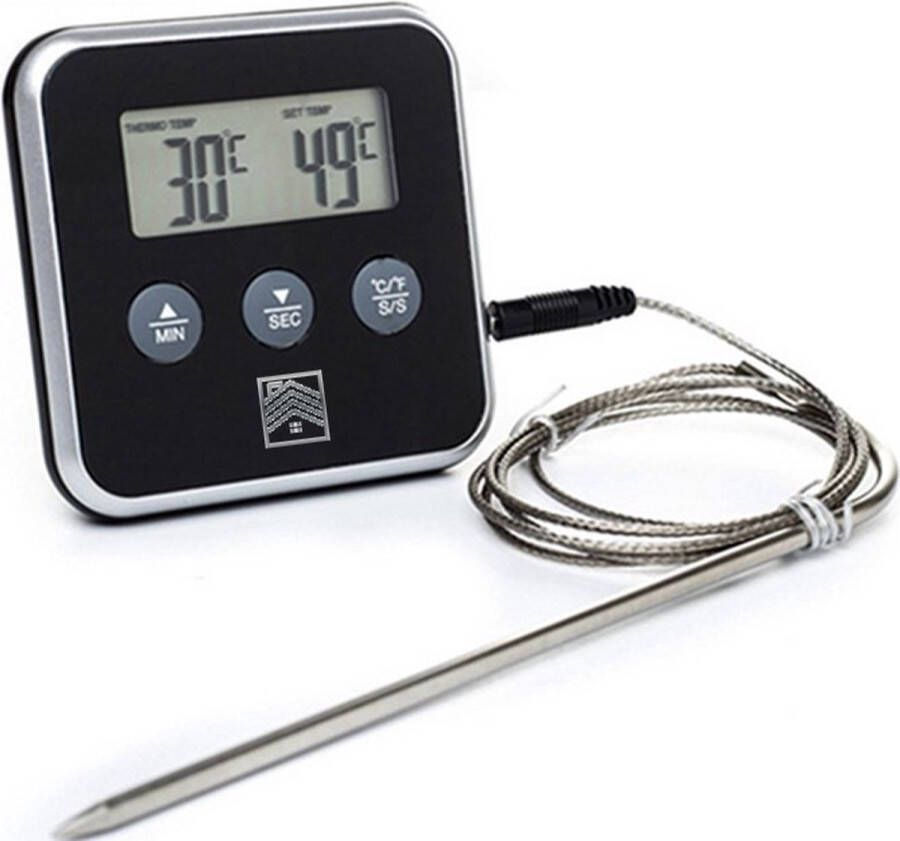 Auctic DT-1000 Vleesthermometer – BBQ accesoires – Oventhermometer – BBQ Thermometer – Kernthermometer