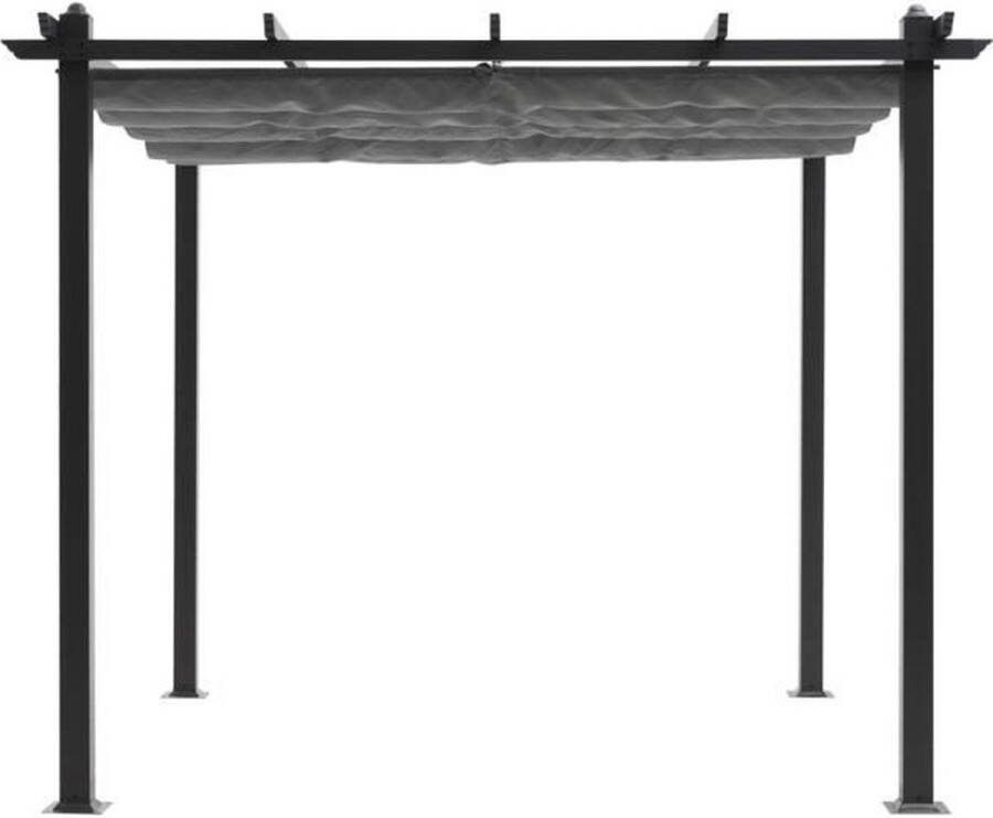Aucune CORDOBA aluminium pergola Grijs 3 x 3 m
