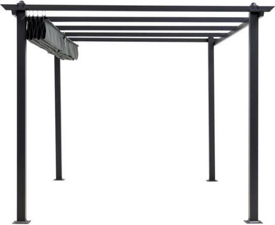 Aucune CORDOBA Aluminium Pergola Grijs 4 x 3 m