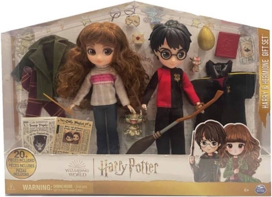 Spin Master Wizarding World Deluxe poppendoos 20 cm HARRY & HERMIONE