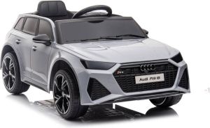 Audi Elektrische Kinderauto RS6 12V Met Afstandsbediening accuvoertuigen accu auto voor kinderen Nardo Grijs