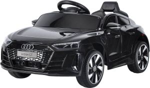 Audi GT E-tron Elektrische Kinderauto Krachtige Accu Incl Verlichting en afstandsbediening Muziek via MP3 SD of USB Zwart