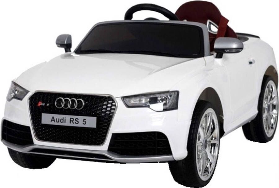 Audi Kars Toys RS5 Elektrische kinderauto Wit met Afstandsbediening