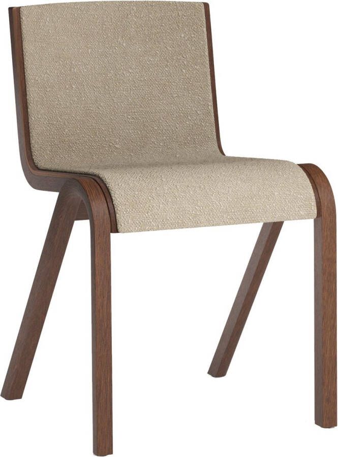 Audo Copenhagen Ready Eetkamerstoel Rood Eiken Gestoffeerd Bouclé 02