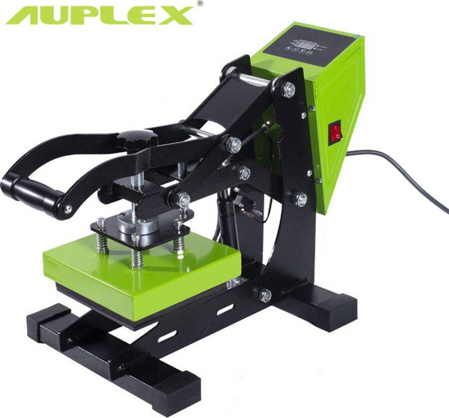 Auplex LABEL Transferpers 15x15 cm: Drukpers (HeatPress) voor logo's en labels Clamshell Design Sublimatie