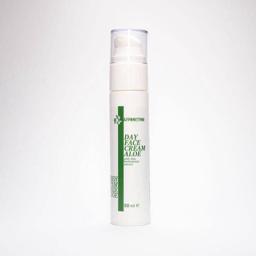 Aurimetry Dag gezichtscrème met aloë amandel en jojoba olie alle huid types natuurlijke creme 50ml