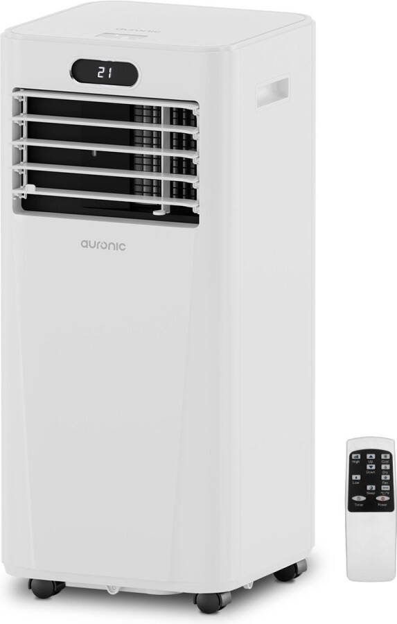 Auronic Mobiele Airco 7.000 BTU 3-in-1 Airconditioning met 2 Raamafdichtingskits Ventilator Ontvochtiger tot 20 m² koelen