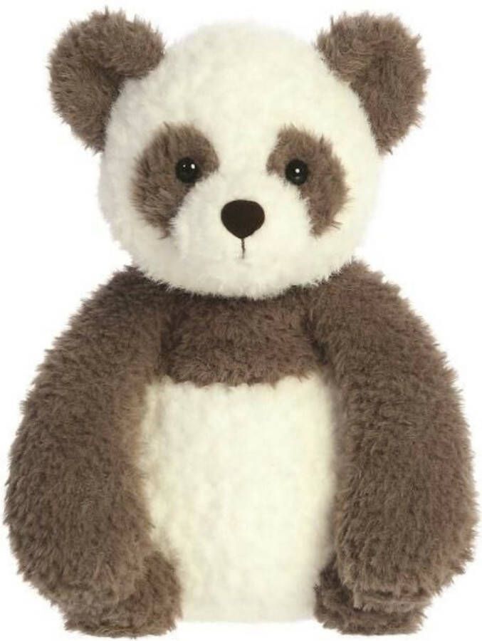 Aurora Eco Nation Pluche knuffeldier panda beer grijs wit 27 cm bosdieren thema Knuffeldier