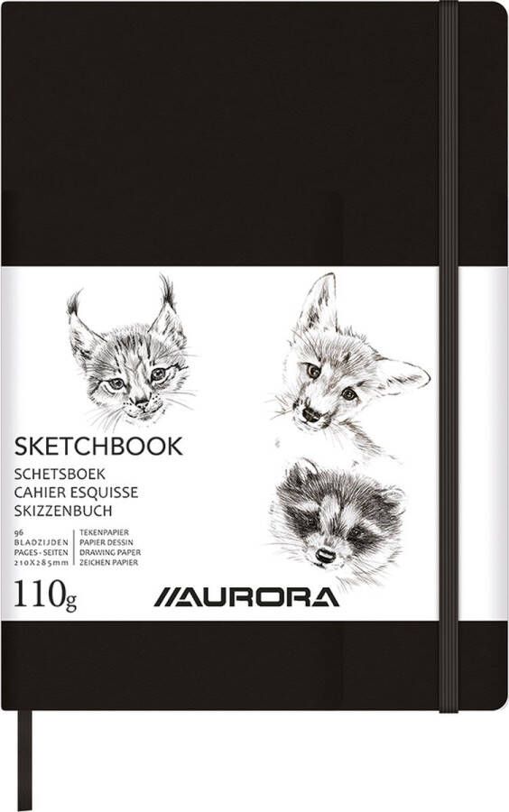 Aurora Schetsboek A4 110gr gebonden 96blz