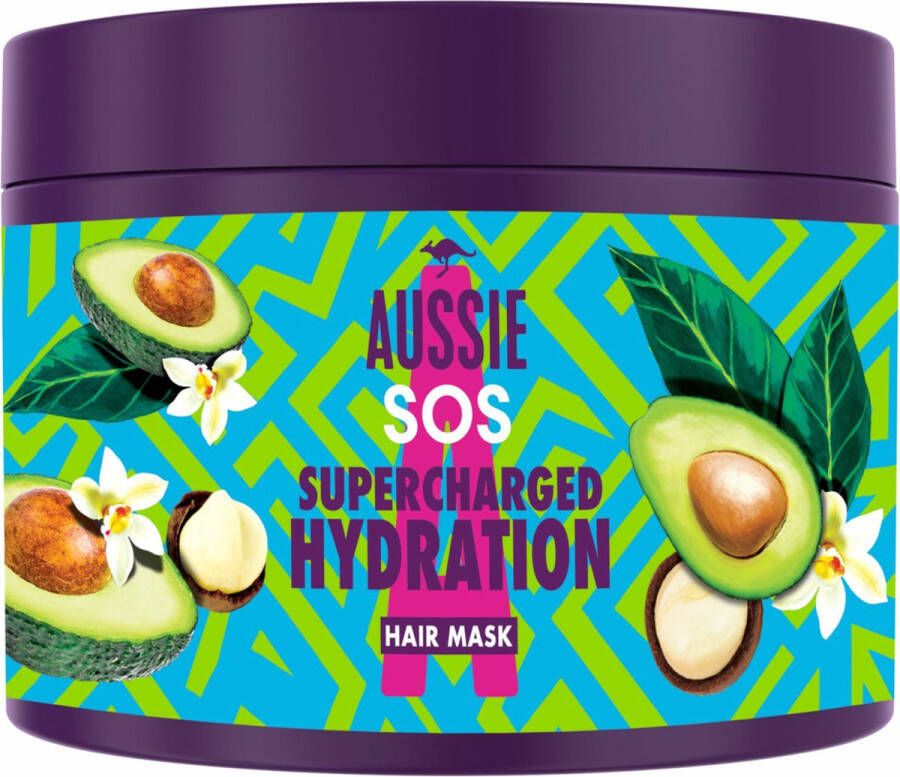 Aussie Haarmasker SOS Supercharged Hydration 3 x 450 ml Voordeelverpakking