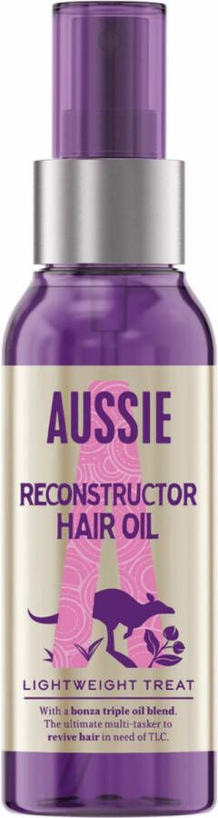 Aussie Reconstructor Haarolie Herstellende Vegan Verzorging 3 x 100 ml Voordeelverpakking