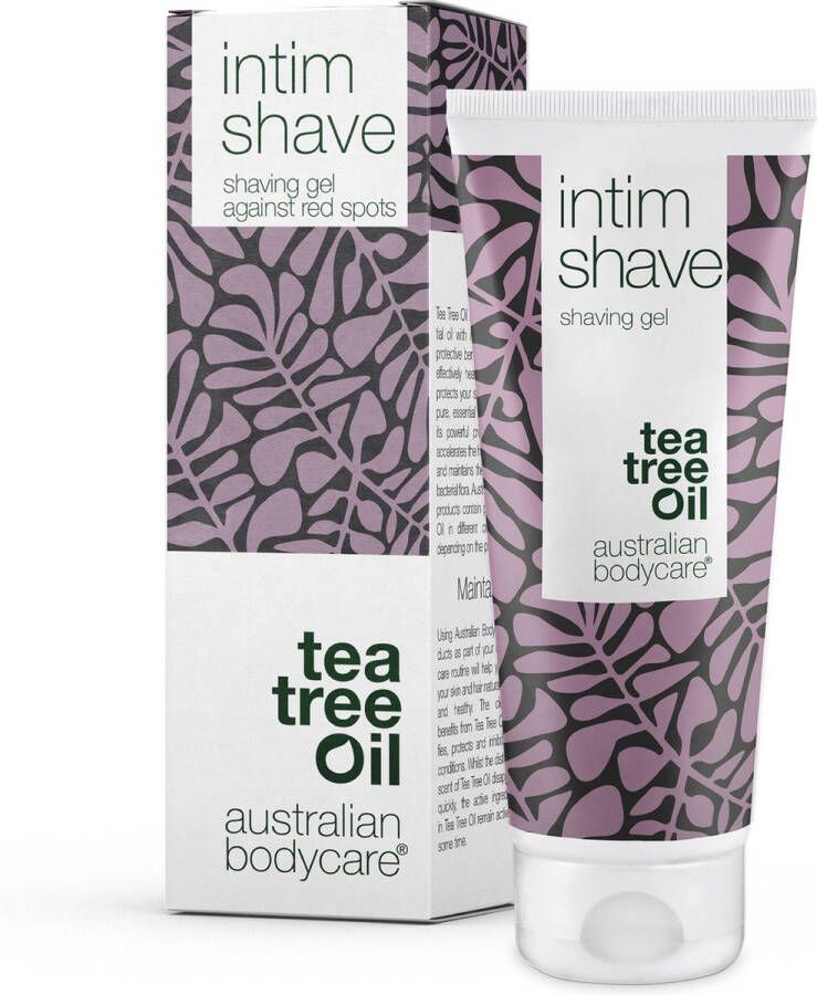 Australian Bodycare intim Shave 100ml Intieme Scheergel met Tea Tree Olie voor ingegroeide haartjes Irritatie & Stoppels voor het scheren van de Bikinilijn en het Scheren van de Intieme zone pH-Neutraal