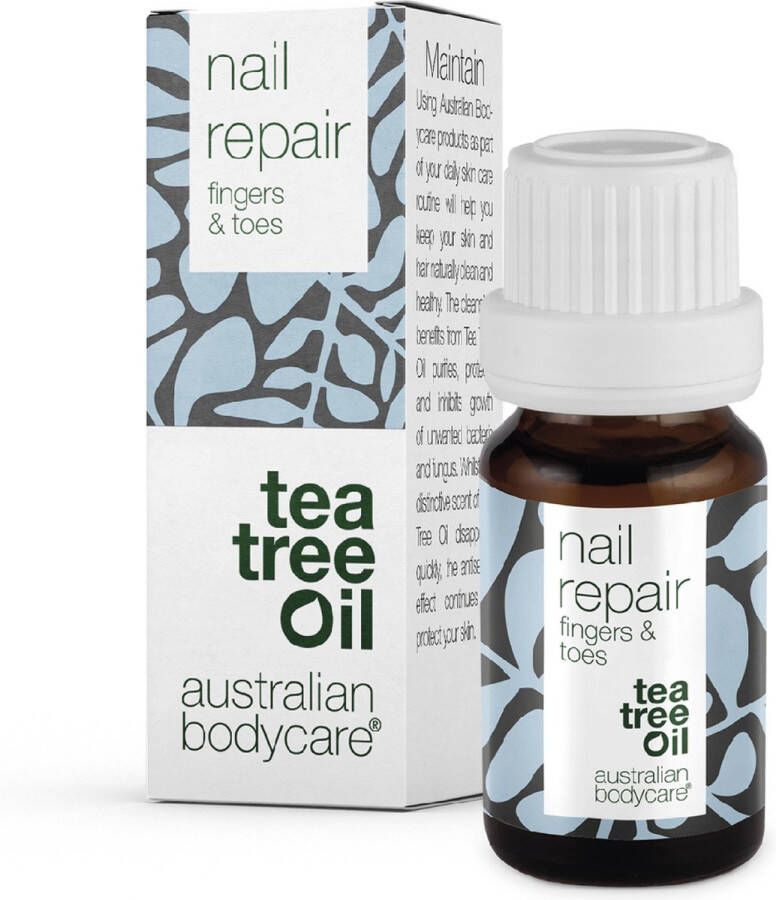 Australian Bodycare Nail Repair 10 ml Nagelverzorging voor verkleurde gescheurde of ruwe nagels Met Tea Tree Olie en vitamine E die zorgen voor intensieve verzorging Kan ook gebruikt worden voor de verzorging van schimmelnagels & kalknagels