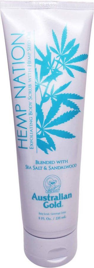 Australian Gold Hemp Nation Sea Salt & Sandalwood Body Scrub