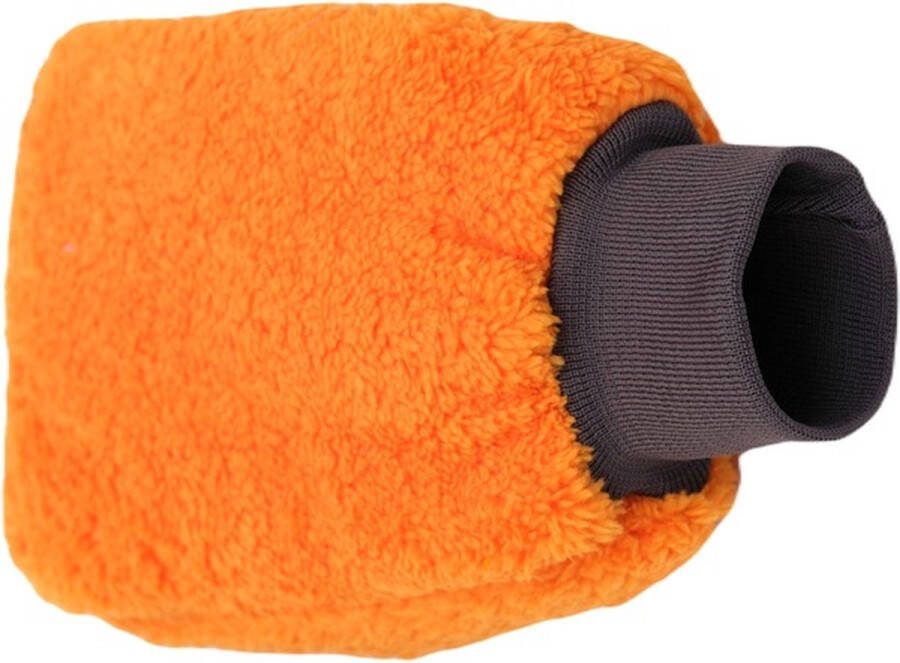 Autofresh -Auto Was Handschoen -Washandschoen Auto Schoonmaakhandschoen -Microvezel washand Microvezel Stof Oranje Kleur