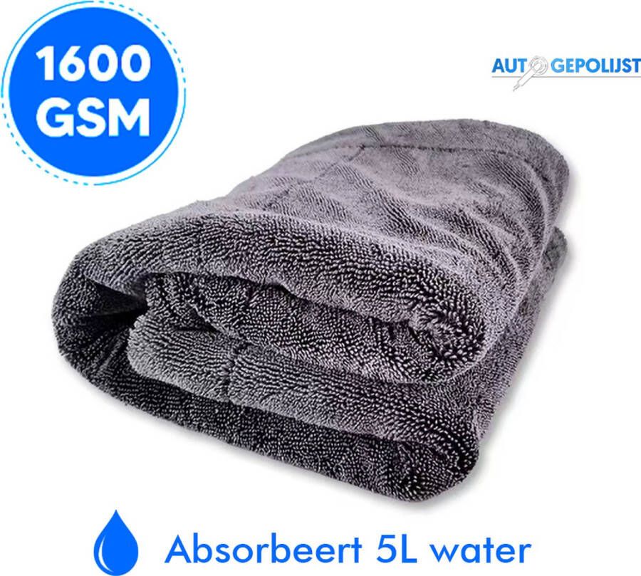 AutoGepolijst Microvezeldoek XL – Droogdoek auto – Auto wassen 50 x 80 cm Microvezel 1600 GSM