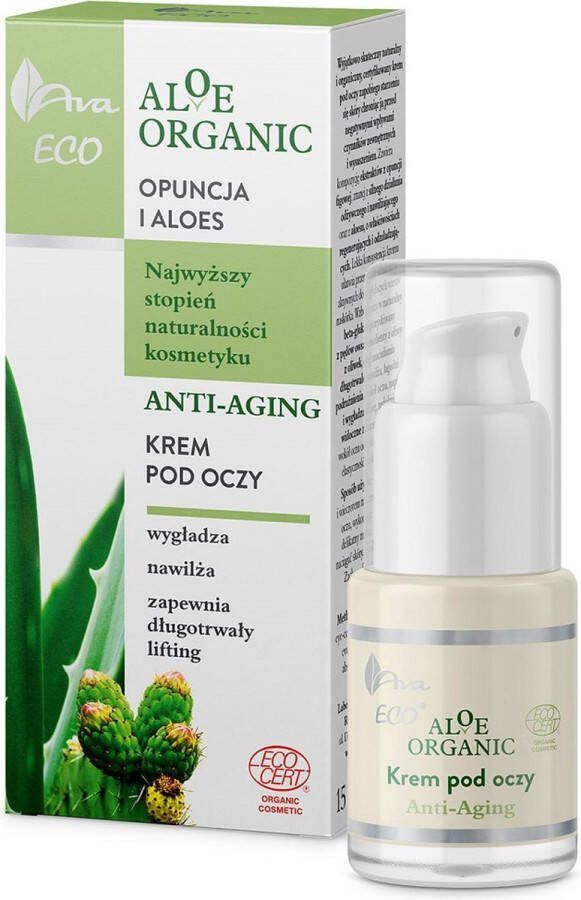 Ava Laboratorium Aloe Organic anti-aging oogcrème 15ml