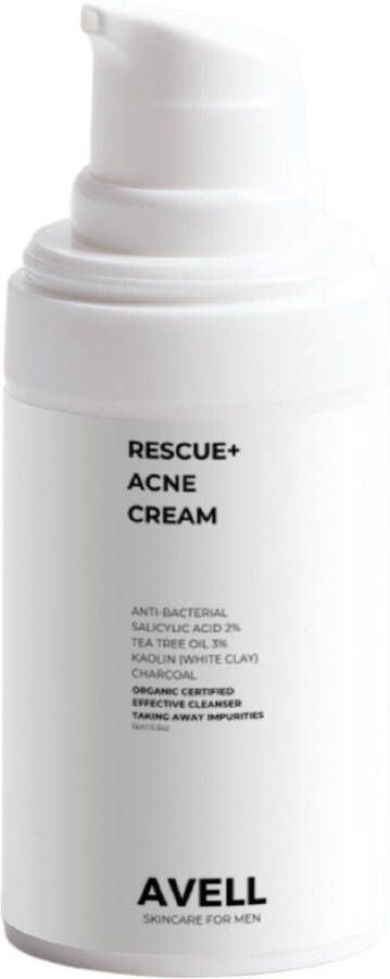 Avell Skincare gezichtscreme mannen ACNE BESTRIJDER Vermindert Acne Verstopte Poriën Beste Acne bestrijder van Nederland