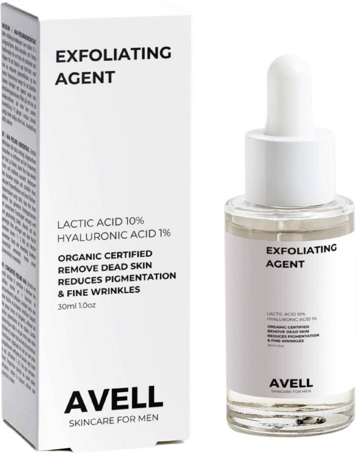 Avell Skincare gezichtscreme mannen Exfoliant Verwijdert dode huidcellen Stralende huid Beste exfoliant van Nederland