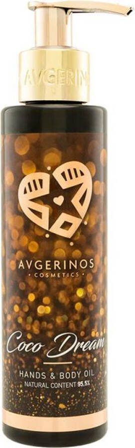 AVGERINOS COCO DREAM 150ML BODY OLIE MASSAGEOLIE HUIDOLIE HAAROLIE