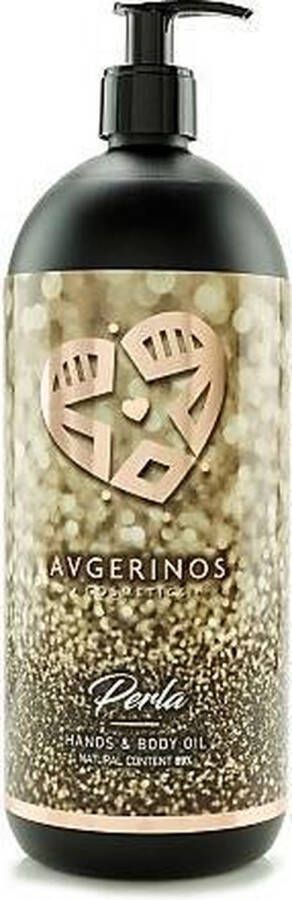 AVGERINOS PERLA 1 LITER PROFESSIONELE BODY OLIE MASSAGEOLIE HUIDOLIE HAAROLIE