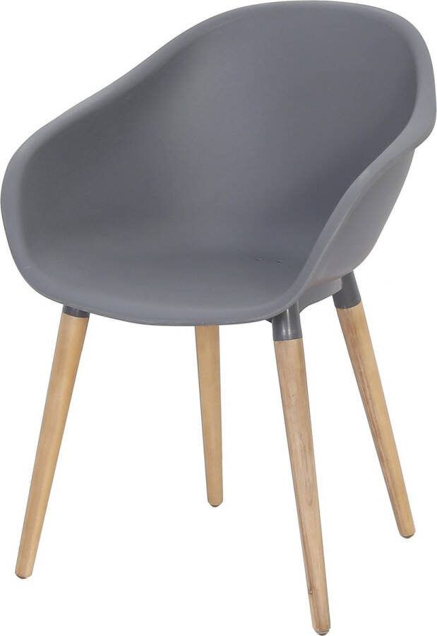 AVH-Collectie Swan dining tuinstoel grijs kunststof