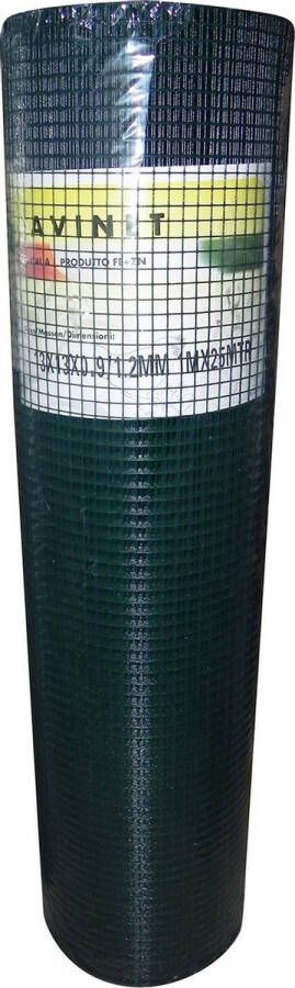 Avinet KVS Kleinveeservice zwart kippengaas 13x13x0.80mm 100cm x 25mtr Extra Dik!
