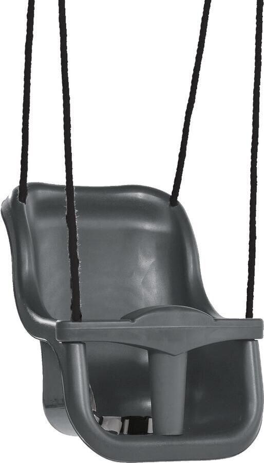 Avnya Babyschommel Luxe Premium Antraciet met BR touwen Zwart