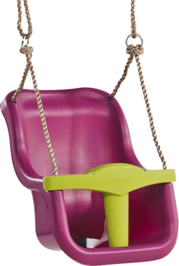 Avnya Babyschommel Luxe Premium Paars Limoen Groen met PP Touwen