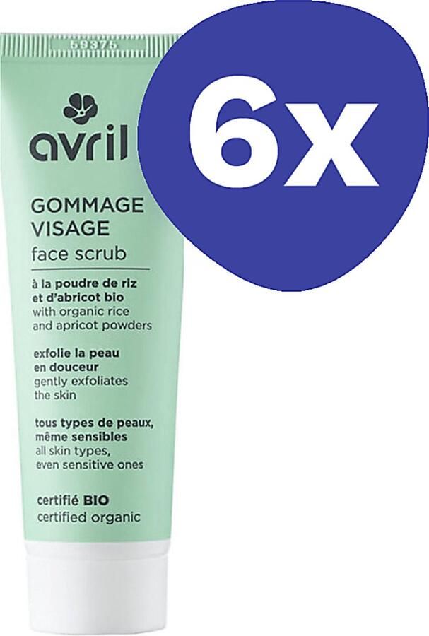 Avril Gezichtsscrub (6x 50ml)