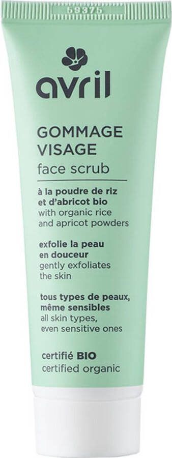 Avril Face Scrub 50ml Certified Organic