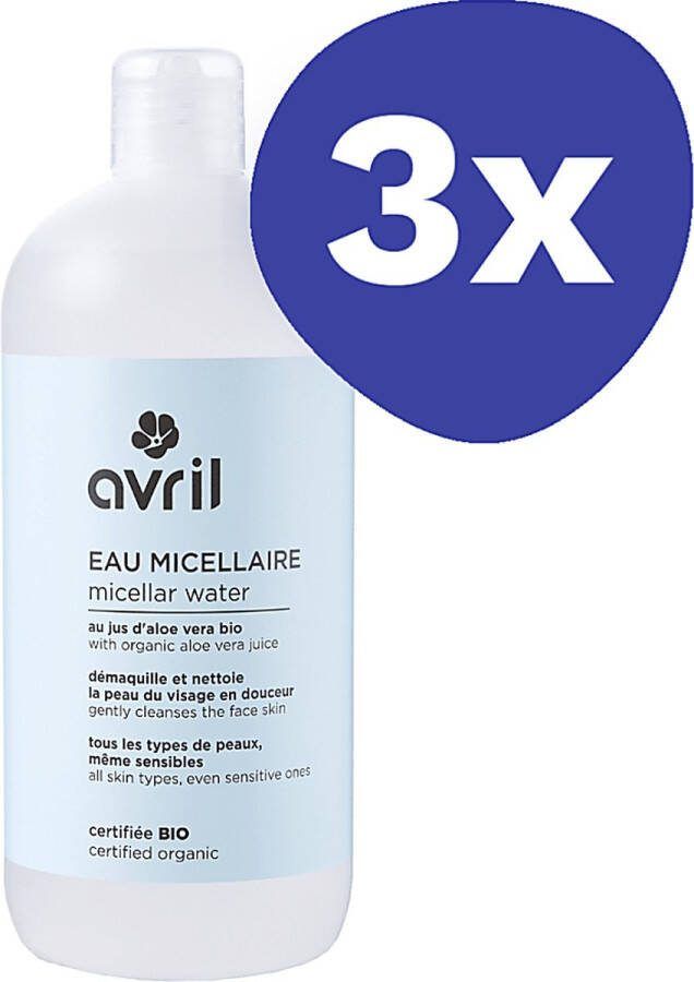 Avril Reinigend Micellair Water (3x 500ml)