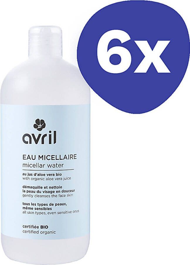 Avril Reinigend Micellair Water (6x 500ml)