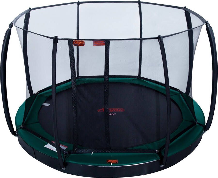 Avyna PRO-LINE FlatLevel 365 cm Royal Class Net Combi trampoline 12 (Kleur rand: groen)