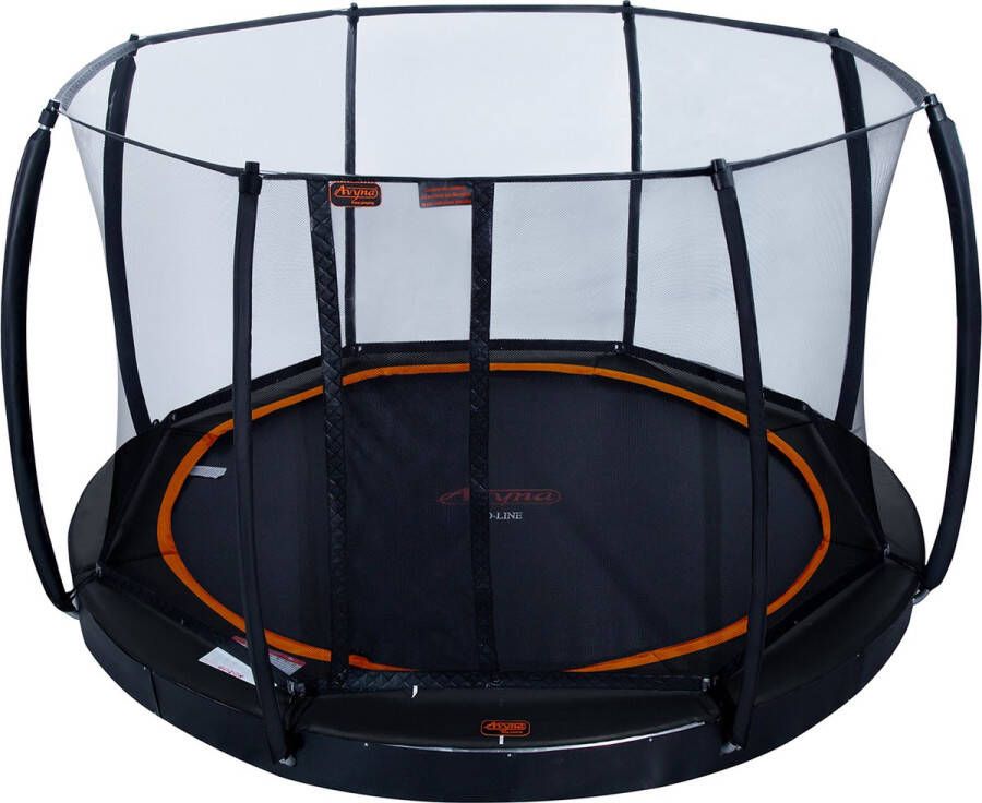 Avyna PRO-LINE FlatLevel 365 cm Royal Class Net Combi trampoline 12 (Kleur rand: zwart)