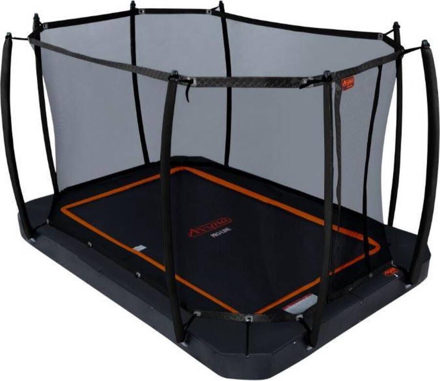 Avyna PRO-LINE FlatLevel 380x255 cm met Royal Class Net Combi trampoline 238 (Kleur rand: zwart)