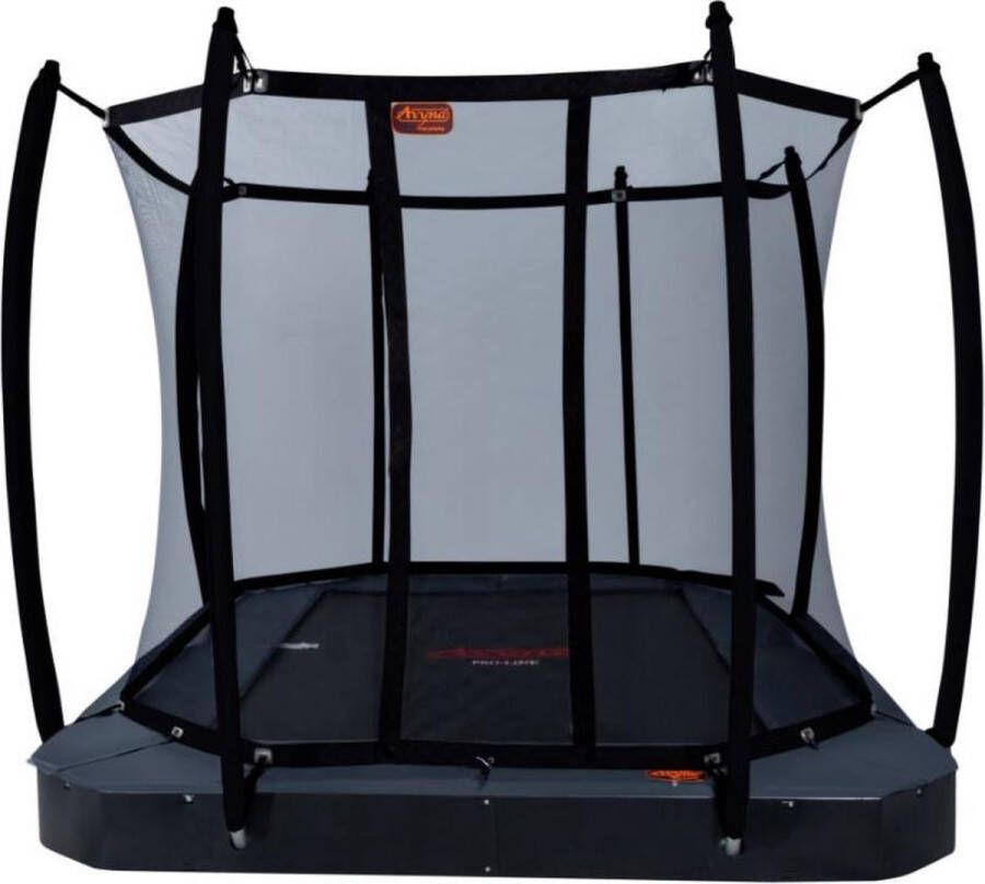 Avyna PRO-LINE FlatLevel 340x240 cm met Royal Class Net Combi trampoline 234 (Kleur rand: grijs)