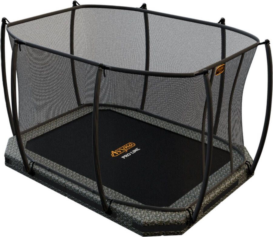 Avyna Pro-Line InGround trampoline 223 305x225 cm + Royal Class Veiligheidsnet Camouflage