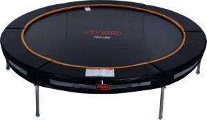 Avyna PRO-LINE HD rand 305 cm InGround trampoline set 10 (Kleur rand: zwart)